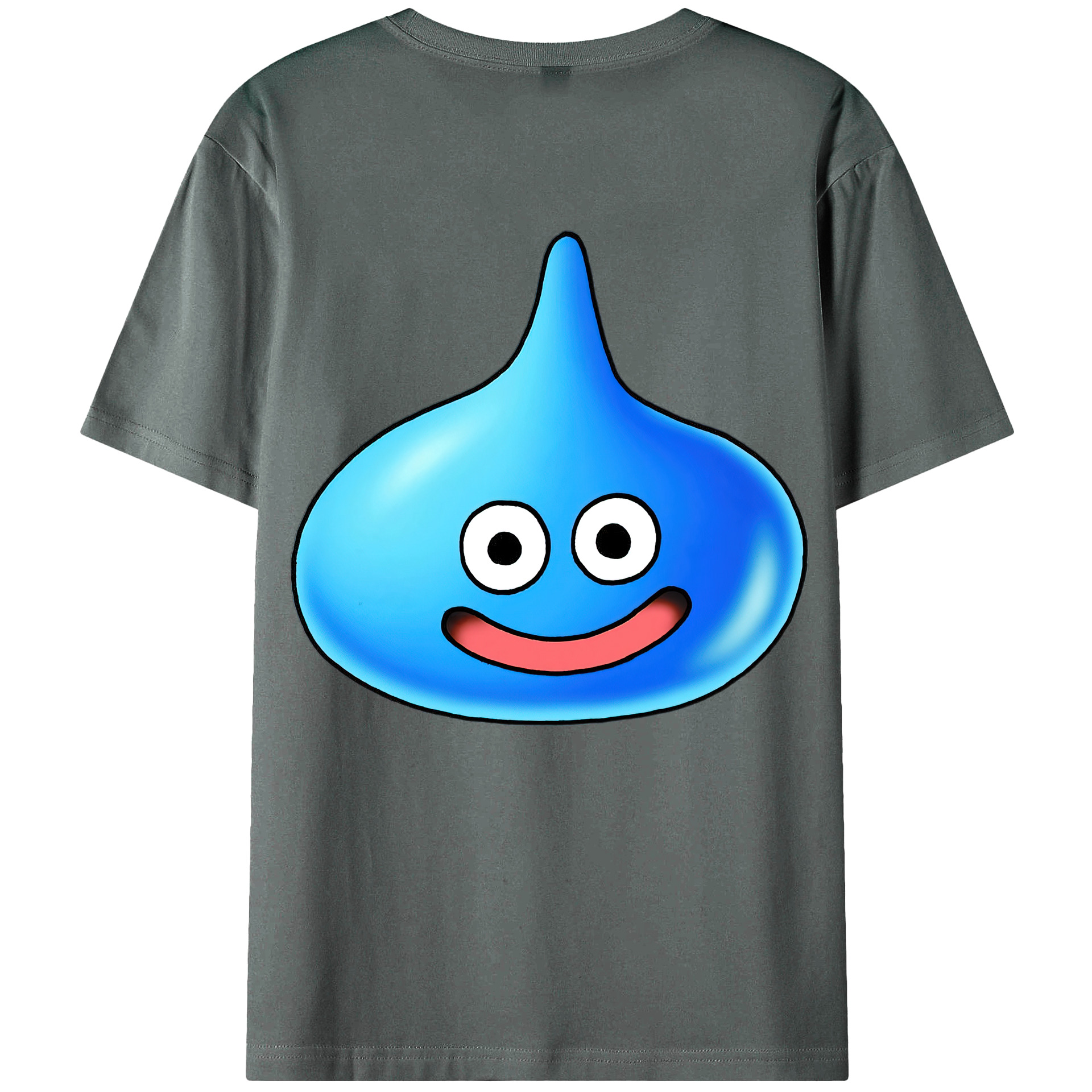 （画像用） ドラゴンクエスト Doragon Kuesuto Dragon Quest 綿100％ メンズ半袖Tシャツ（バックプリント） 通気性